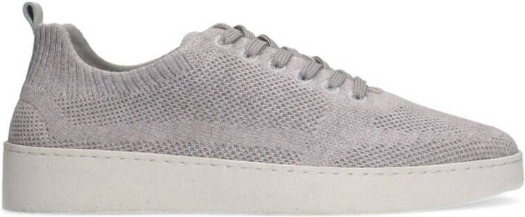 Manfield Heren Grijze knit fabric sneakers