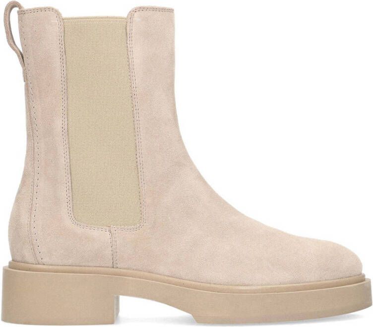 Manfield suède chelsea boots beige