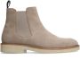 Manfield Heren Beige suède chelsea boots - Thumbnail 1