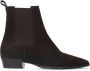 Manfield Dames Bruine suède chelsea boots - Thumbnail 1