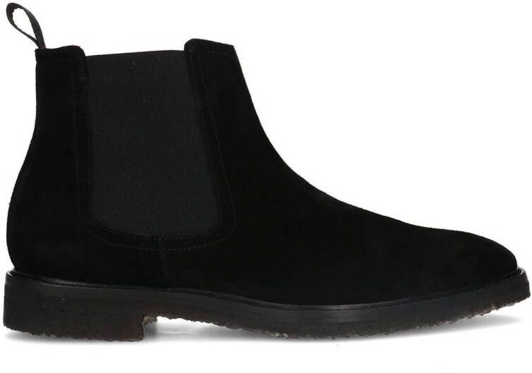 Manfield suede chelsea boots zwart