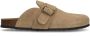 Manfield Heren Beige suède slip ons - Thumbnail 1