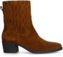 Manfield Dames Cognac suède western boots - Thumbnail 1