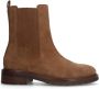 Manfield Dames Beige suède chelsea boots - Thumbnail 1