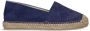 Manfield Dames Navy suède espadrilles - Thumbnail 1