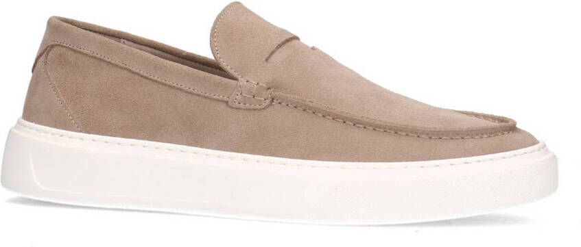 Manfield suède loafers beige