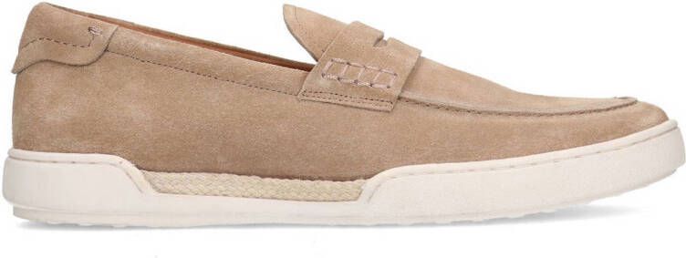 Manfield suède loafers beige