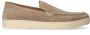 Manfield Heren Beige suède loafers - Thumbnail 1