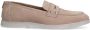 Manfield Dames Beige suède loafers - Thumbnail 1