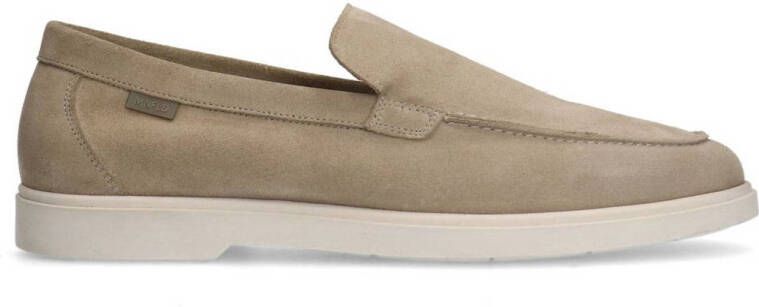 Manfield Heren Beige suède loafers