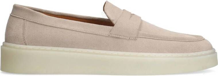 Manfield Heren Beige suède loafers