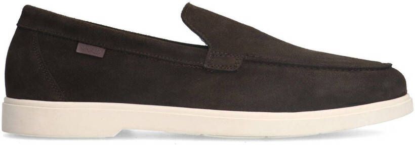 Manfield Heren Bruine suède loafers