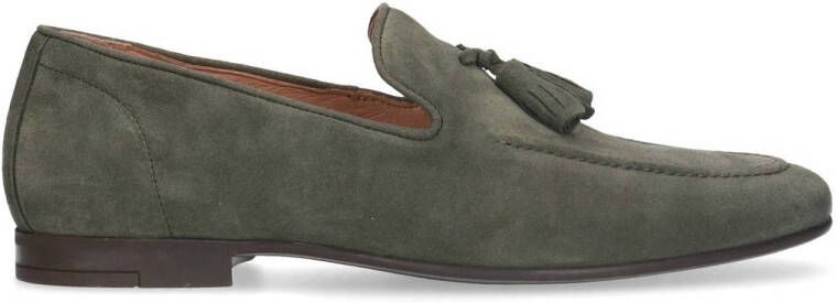 Manfield suède loafers kaki