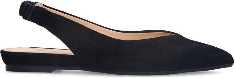 Manfield suède loafers zwart