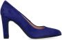 Manfield Dames Blauwe suède pumps - Thumbnail 1