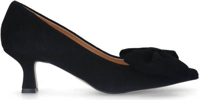 Manfield Dames Zwarte leren pumps