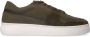 Manfield Heren Groene nubuck sneakers met suède details - Thumbnail 1