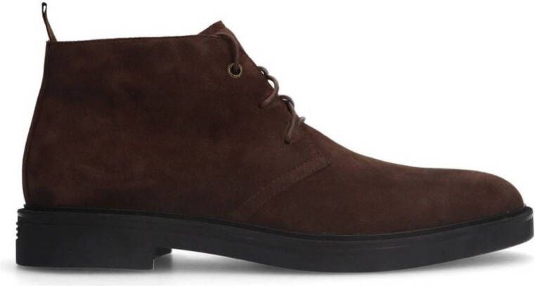 Manfield Heren Bruine suède veterboots