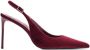 Mango fluwelen slingback pumps donkerrood - Thumbnail 1