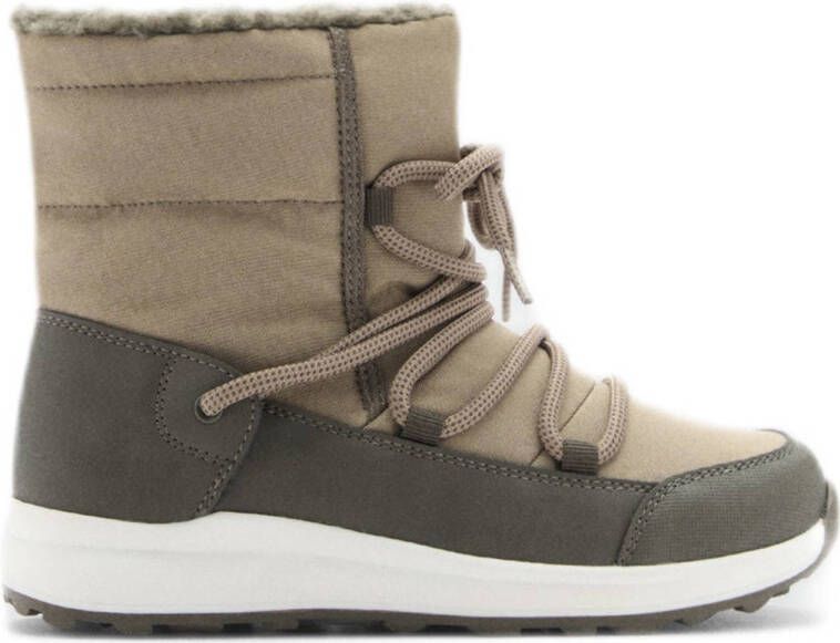 Mango Kids gevoerde enkelboots beige kaki