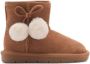 Mango Kids gevoerde suède enkelboots camel - Thumbnail 1