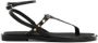 Mango Kids leren sandalen met studs zwart Jongens Leer Effen 40 - Thumbnail 1