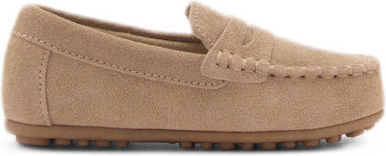 Mango Kids suède mocassins camel