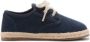 Mango Kids suède veterschoenen donkerblauw - Thumbnail 1