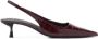 Mango lak slingback pumpsmet crocoprint donkerrood - Thumbnail 1