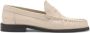 Mango leren loafers lichtbeige - Thumbnail 1