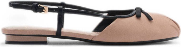 Mango slingback ballerina's pastelroze