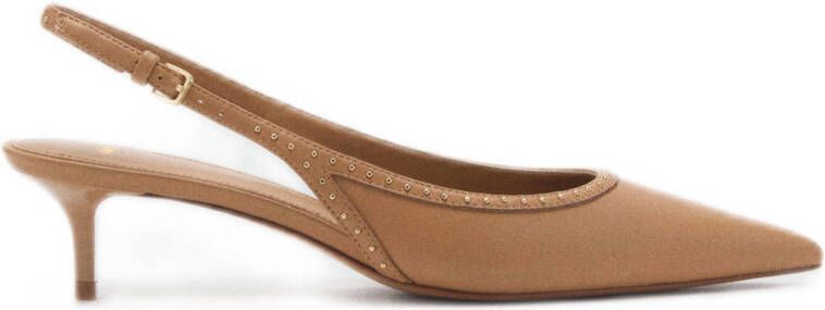 Mango slingback pumps camel