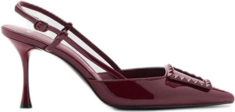 Mango slingback pumps donkerrood