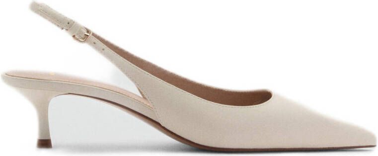 Mango slingback pumps lichtbeige