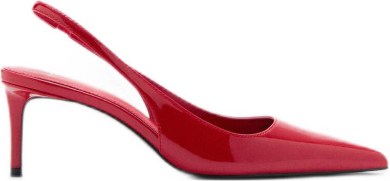 Mango slingback pumps rood