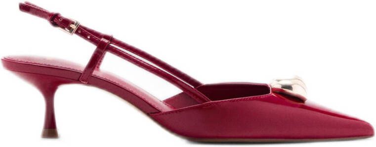 Mango slingback pumps rood