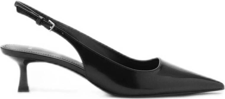 Mango slingback pumps zwart