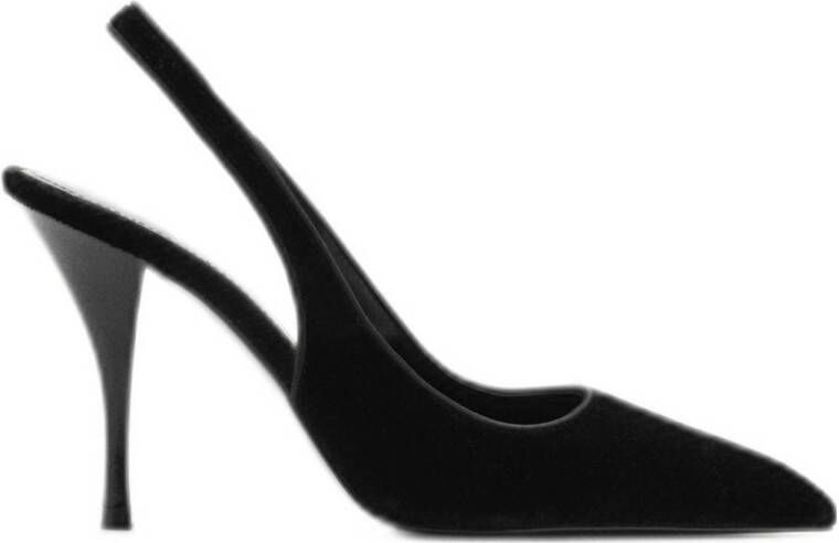 Mango slingback pumps zwart