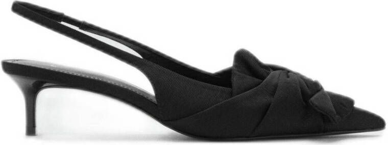 Mango slingback pumps zwart