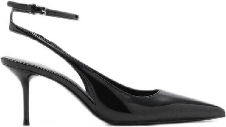 Mango slingback pumps zwart