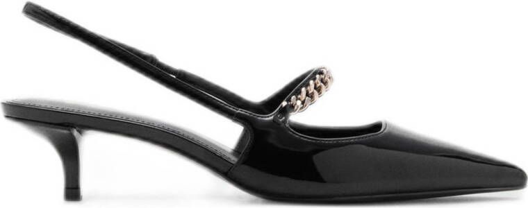 Mango slingback pumps zwart