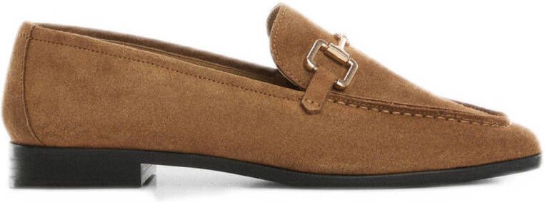 Mango suède loafers camel