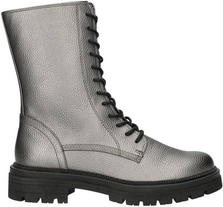 Marco Tozzi veterboots zilver