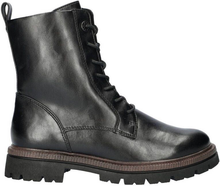 Marco Tozzi veterboots zwart