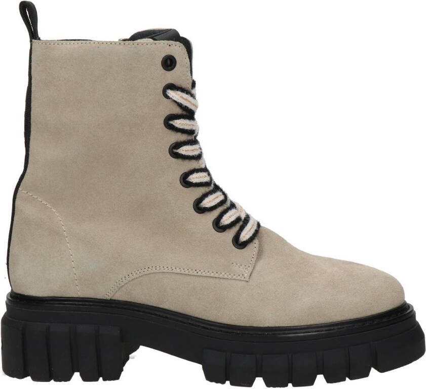 Maruti Maxim suède veterboots taupe