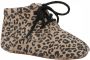 Mavies leren babyschoenen met panterprint beige Leer Panterprint 17 18 - Thumbnail 1