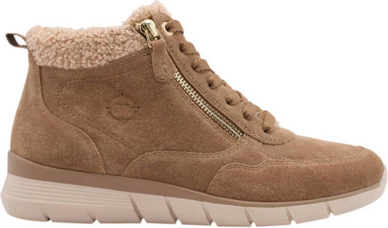 Medicus comfort leren veterboots camel