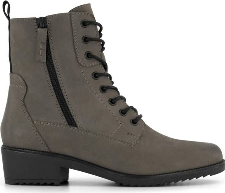 Medicus comfort leren veterboots grijs