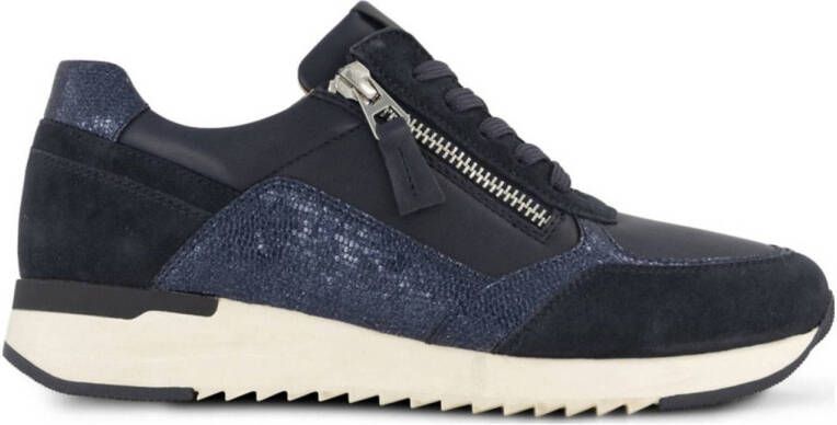 Medicus leren sneakers donkerblauw