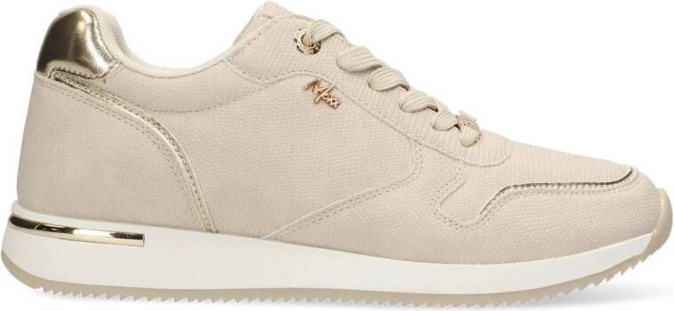 Mexx Beige Reptielenprint Lage Sneakers Beige Dames